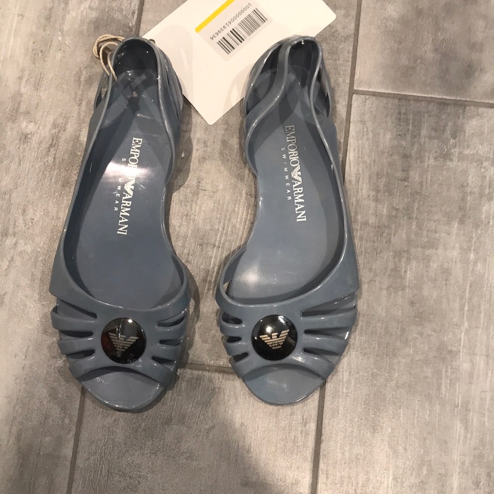 Emporio Armani jelly water shoes sandals flats 6 new with tag no box